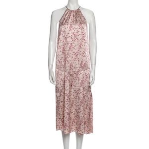 Joie Floral print silky midi dress XS